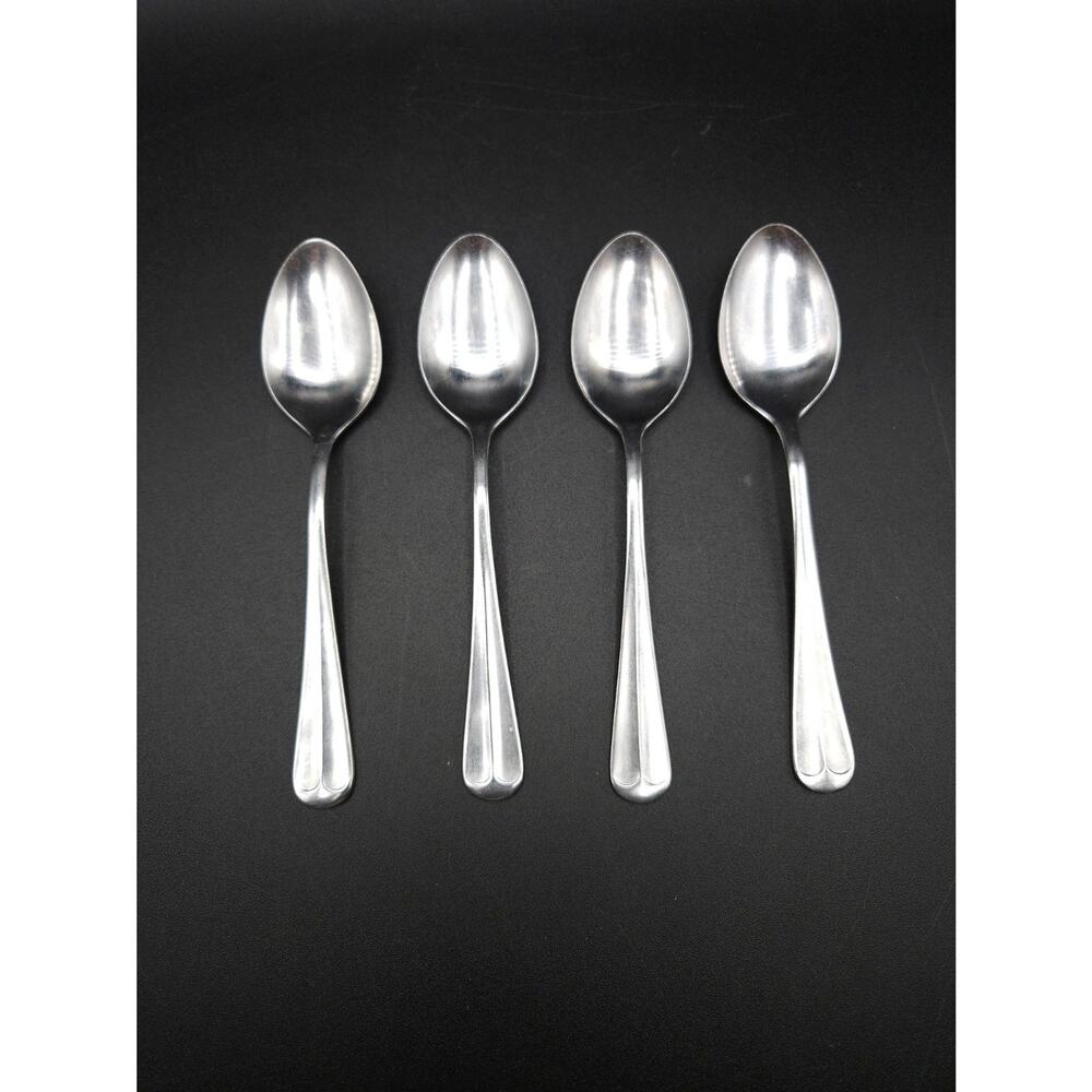 Vintage Rogers Stainless Flatware Jefferson Manor Spoons Set of 4